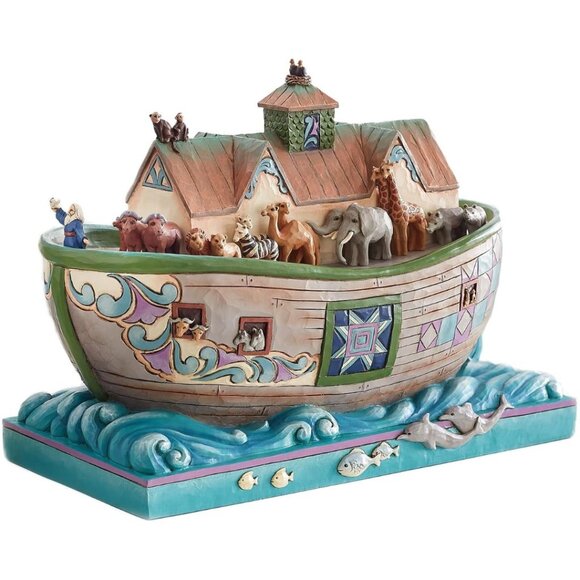 Enesco Jim Shore Heartwood Creek Noah's Ark Set Sail with Faith Figurine NIB NEW - Picture 1 of 10
